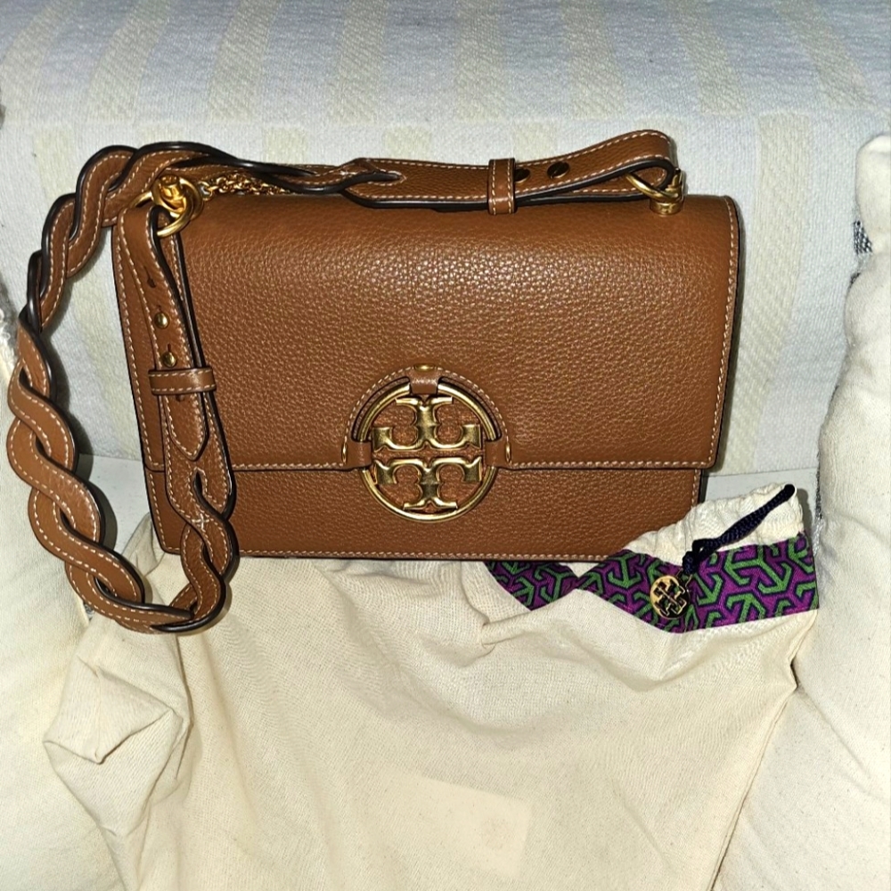 TORY BURCH/Brown shoulder bag